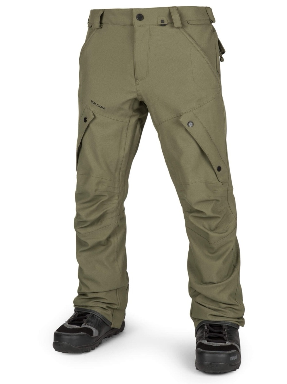 Volcom Men's Dark Olive Cargo Snow Pants Men’s Sz M